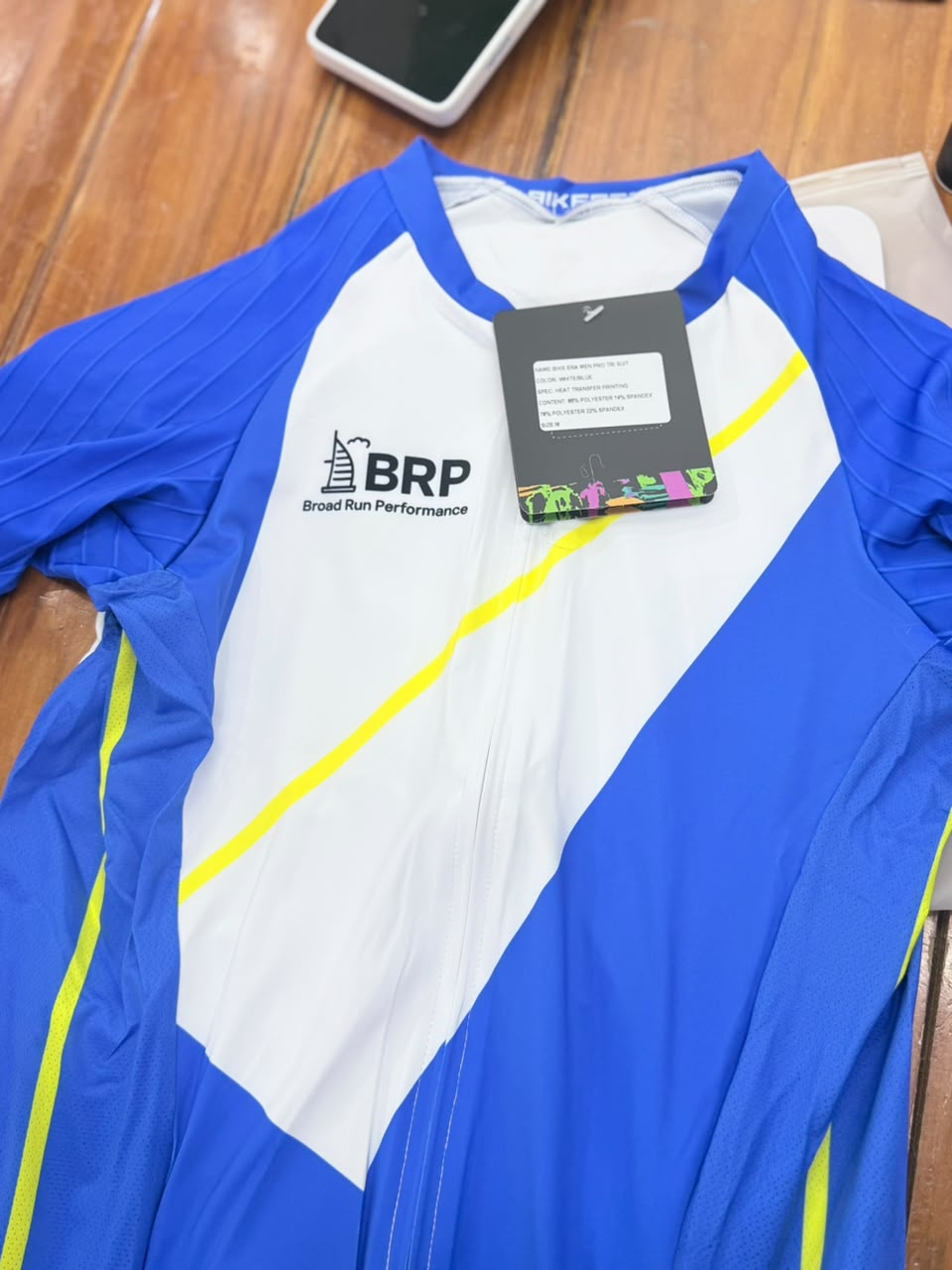 BRP Men Pro Tri Suit Italy Tri Pad – Blue